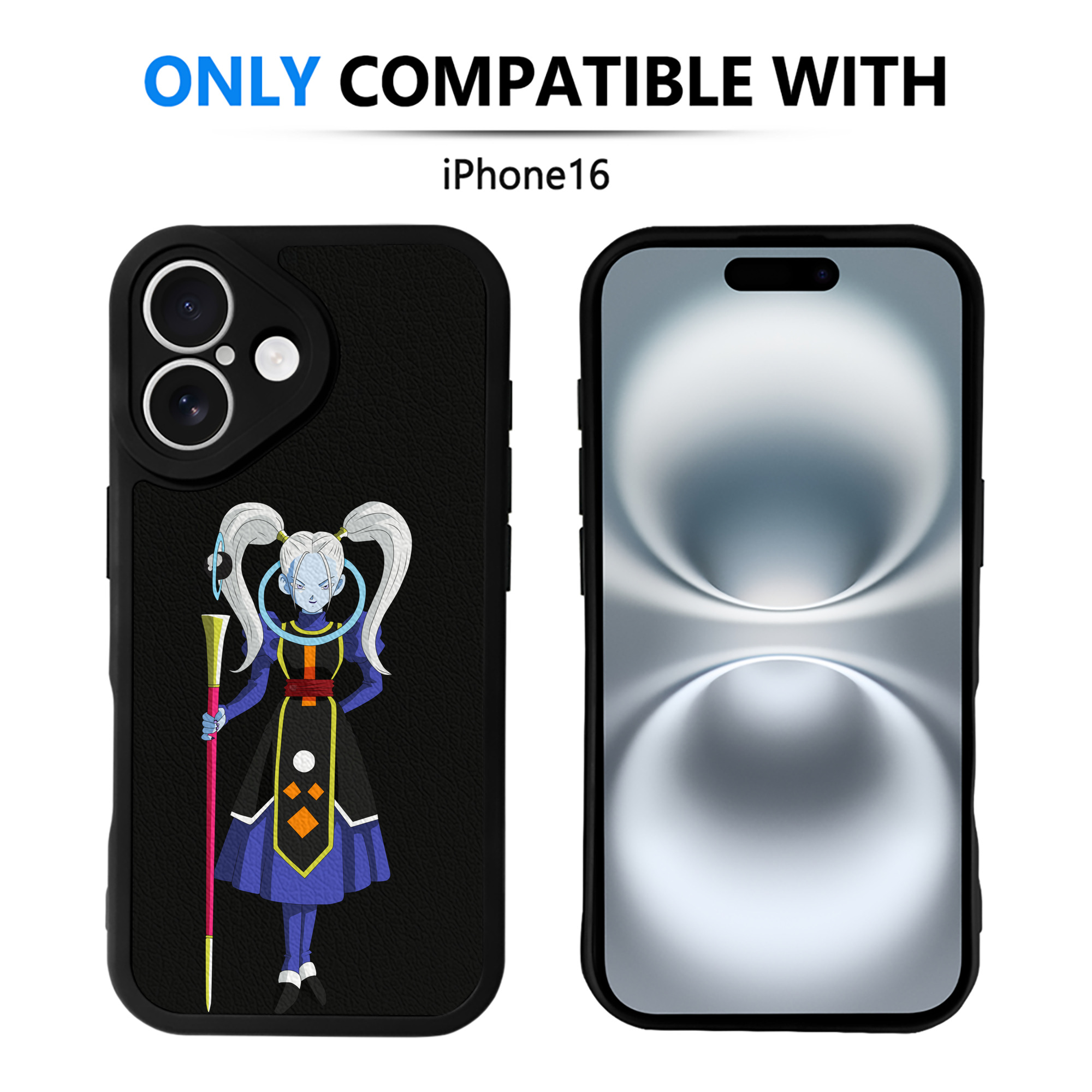 （画像用） ドラゴンボール DRAGON BALL 【iPhone 16シリーズ対応】シリコンスマホケース（レザー調） 材質：シリコン